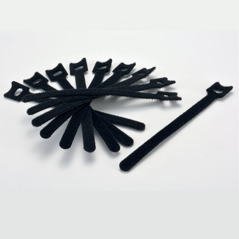 Lot de 10 serre-câbles Velcro - 10 x 155 mm - MCL -