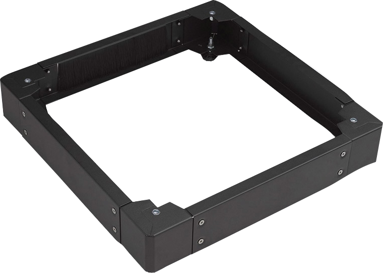 Kit réhausseur 10 cm - EXERTIS - pour baie 800 x 800 mm avec 1 balai - noir