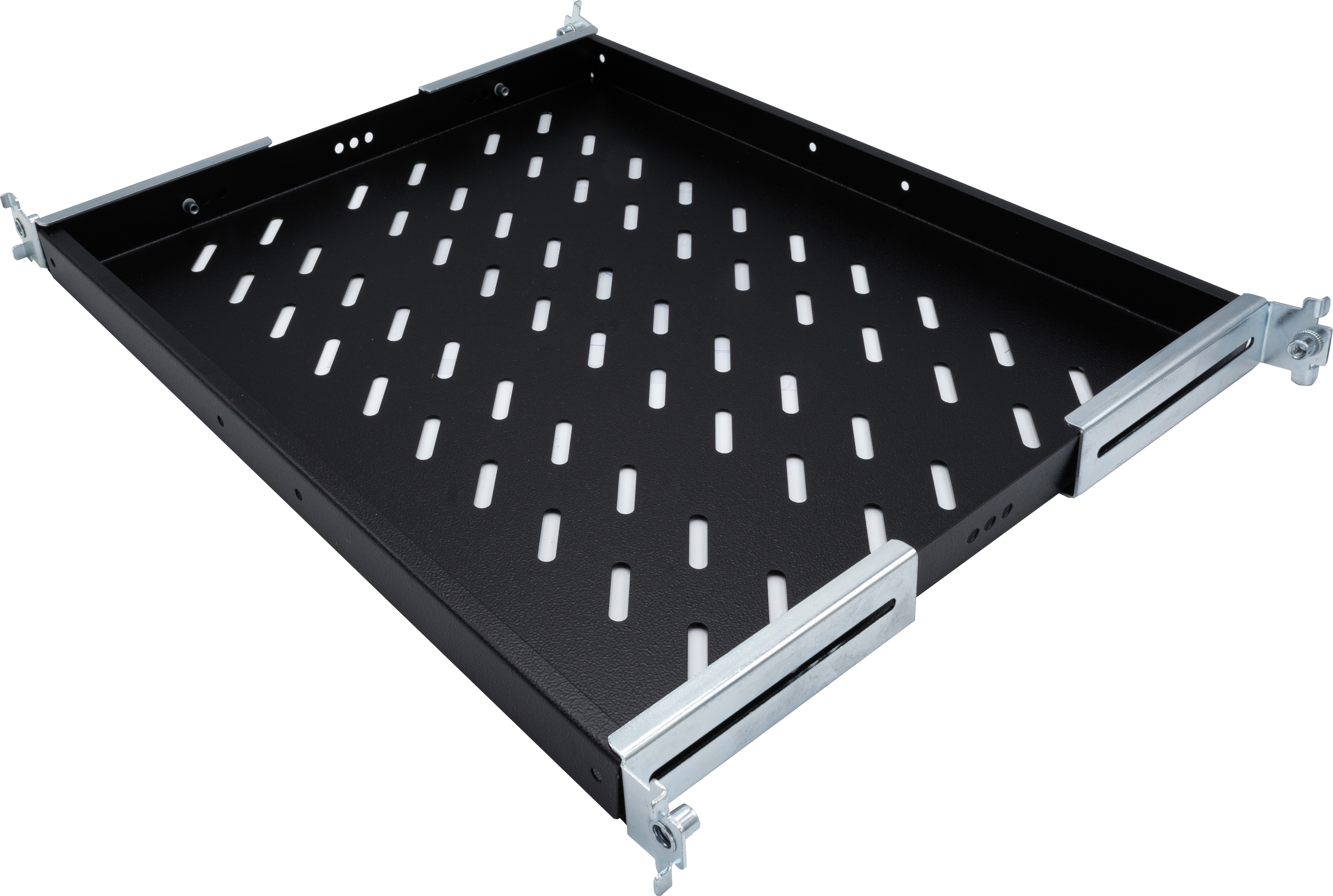 Plateau fixe 1U - EXERTIS - pour baie réseau pr.800 et 1200 - 50 kg utiles - noir