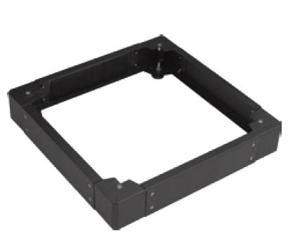 Kit réhausseur 10 cm - EXERTIS - pour baie 800 x 600 mm avec 1 balai - noir