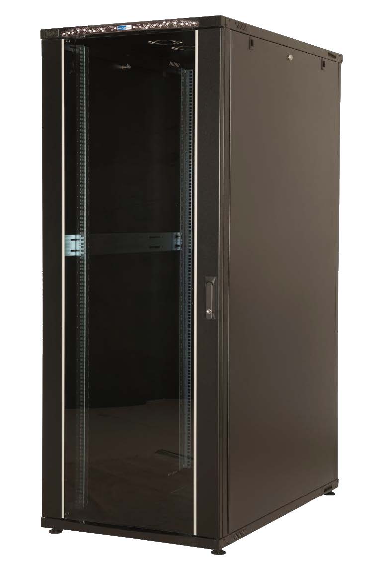 Baie réseau équipée 19'' - 42U - EXERTIS - 800 x 800 mm - livrée montée