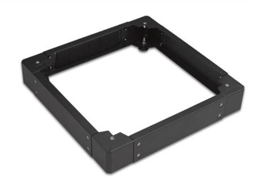 Kit réhausseur 10 cm - EXERTIS - pour baie 800 x 1000 mm avec 1 balai - noir
