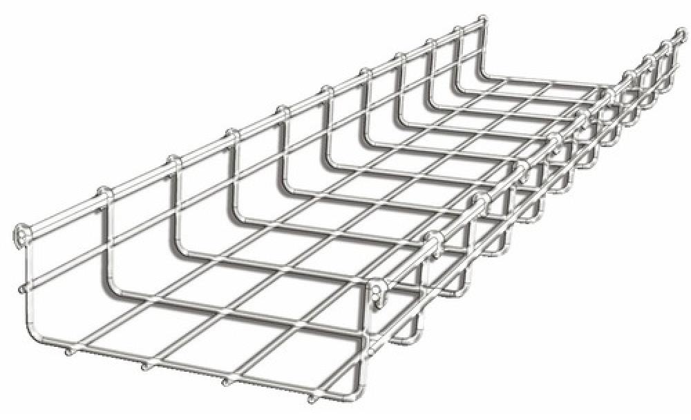 Chemin/câbles - fils acier - 42U 400/50 mm - EXERTIS - pour baie l.800 mm