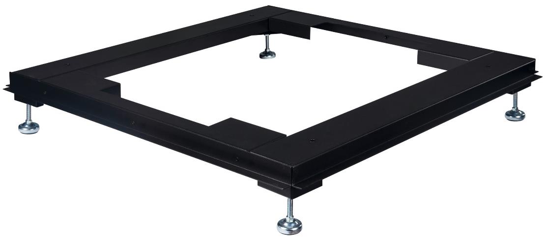 Chaise pour baie BEPF 600 x 600 - EXERTIS - hauteur ajustable 150 à 230 mm - noire