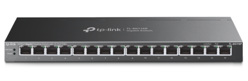 Commutateur de bureau non administrable - TP Link - 16 ports Gbps 10/100/1000Mbps PoE+