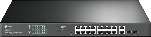Commutateur intelligent administrable via le web - TP Link - 18 ports - 16 ports 10/100/1000 Mbps - 16 ports POE+ -