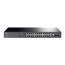 Commutateur intelligent administrable via le web - TP Link - 28 ports - 26 ports 10/100/1000 Mbps - 24 ports POE+ -