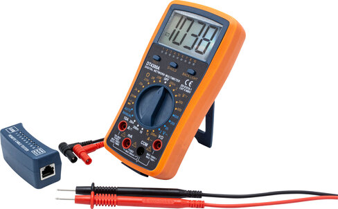 Multimètre numérique avec testeur RJ45 et testeur USB - EXERTIS