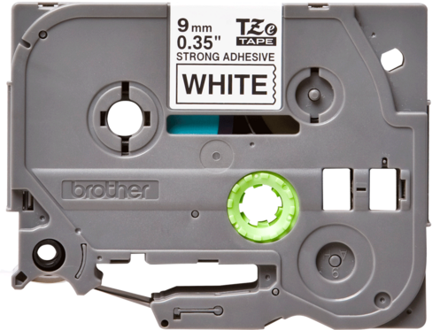 Ruban étiquettes - Brother - 9 mm x 8 m - noir sur blanc - pour PT-E300VP / PT-E550WVP