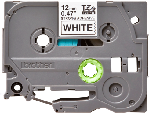 Ruban étiquettes - Brother - 12 mm x 8 m - noir sur blanc - pour PT-E300VP / PT-E550WVP