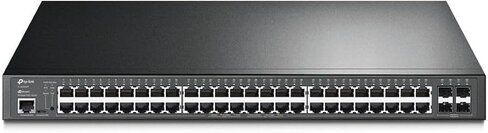 Commutateur intelligent administrable via le web - TP Link - 52 ports Gbps - 48 ports 10/100/1000 Mbps - 48 ports POE+