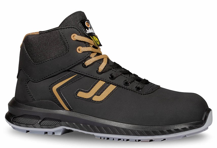 Chaussure de sécurité haute JALOPAL ESD S3S CI LG FO SR - Jallatte - noir/or - taille au choix