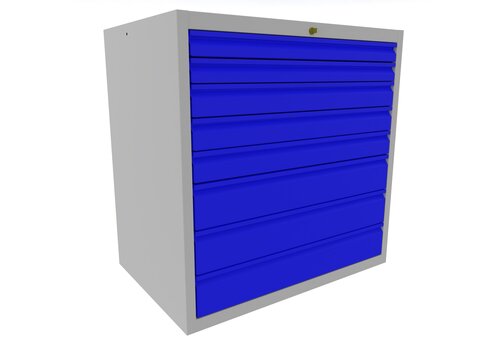 Armoire à tiroirs hauteur 100 cm 8 tiroirs 8 tiroirs - 100 x 100 x 66,5 cm