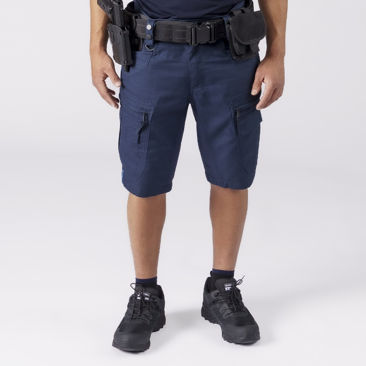 Bermuda - Ripstop Titan - bleu marine liseré gitane