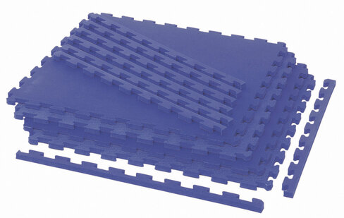 Sol de protection modulable - 16 dalles + 16 bordures