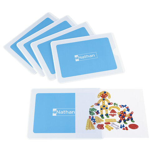 Porte-étiquettes repositionnable - grand format - lot de 5