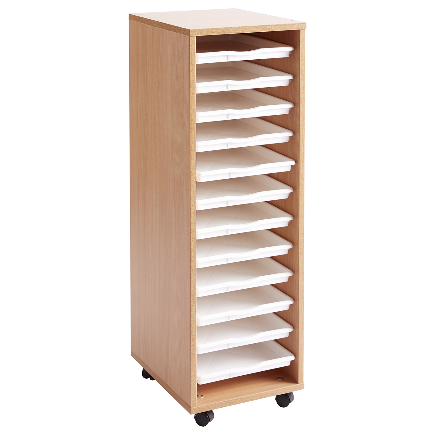 Colonne haute - 12 plateaux - hêtre