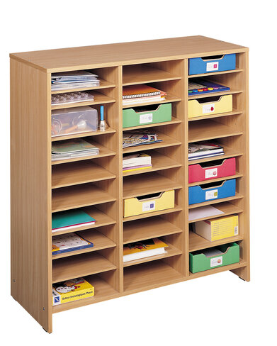 Meuble haut - 30 cases - hêtre