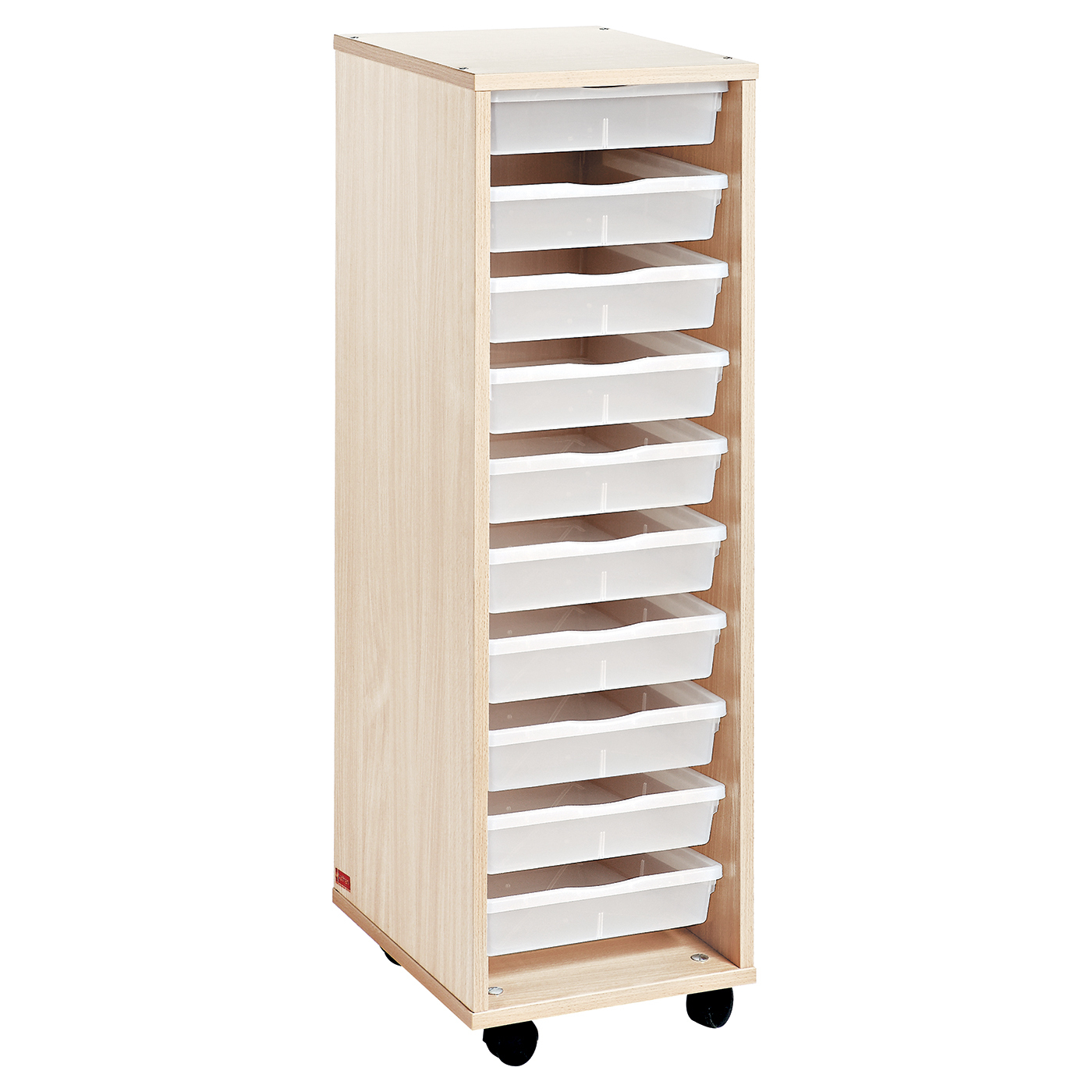 Colonne haute - bacs incolores - bouleau