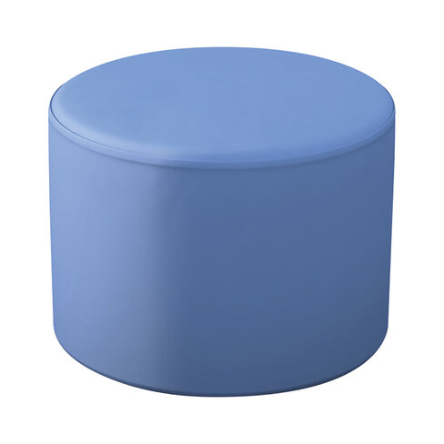 Pouf rond 25 cm bleu