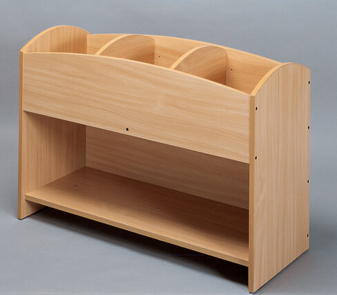 Bac à livres - 3 cases - hêtre