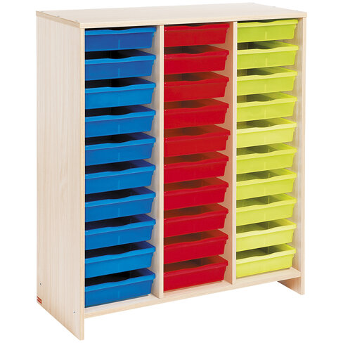 Meuble haut 30 bacs multico - bouleau