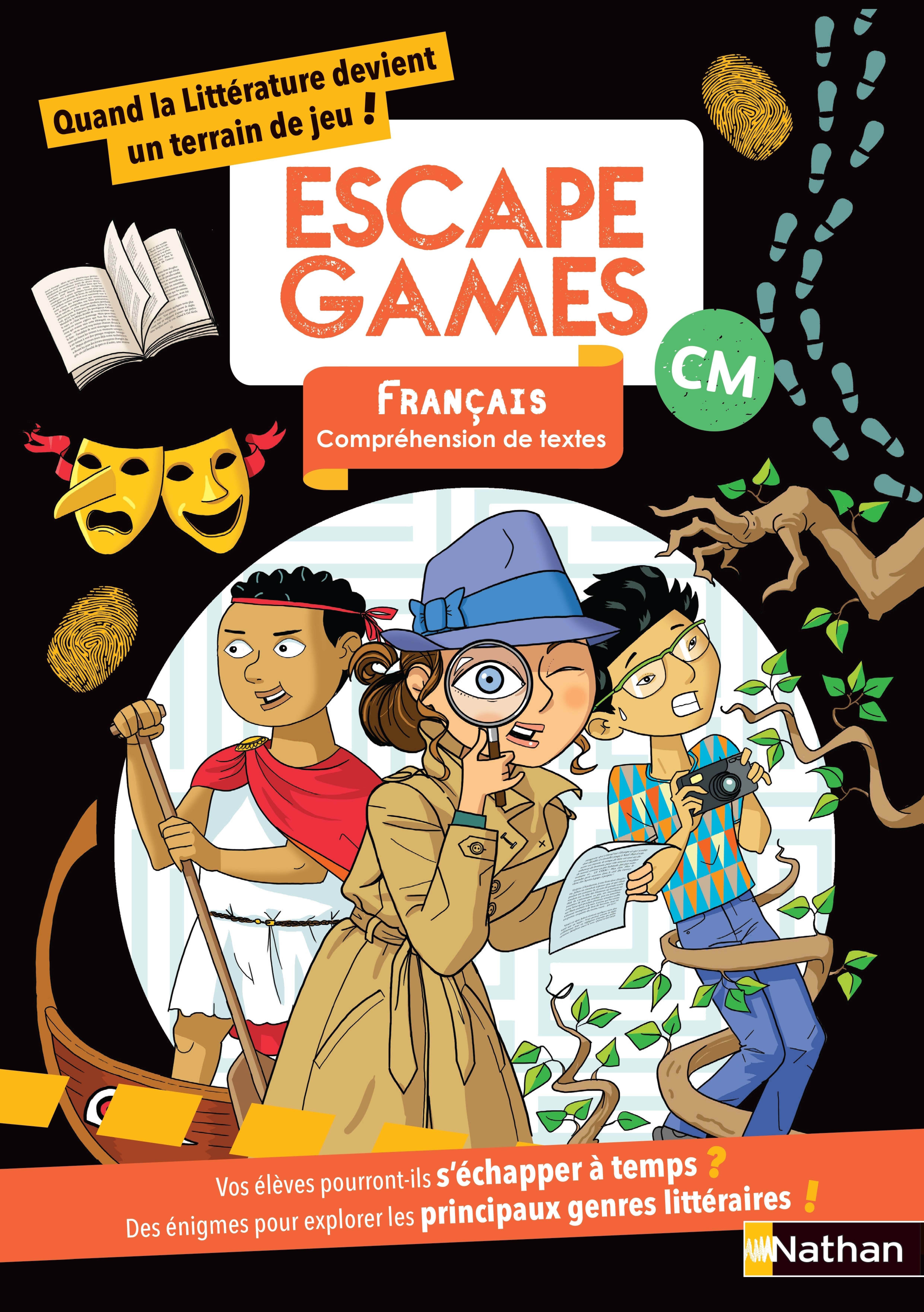 Escape games Français - compréhension de textes CM