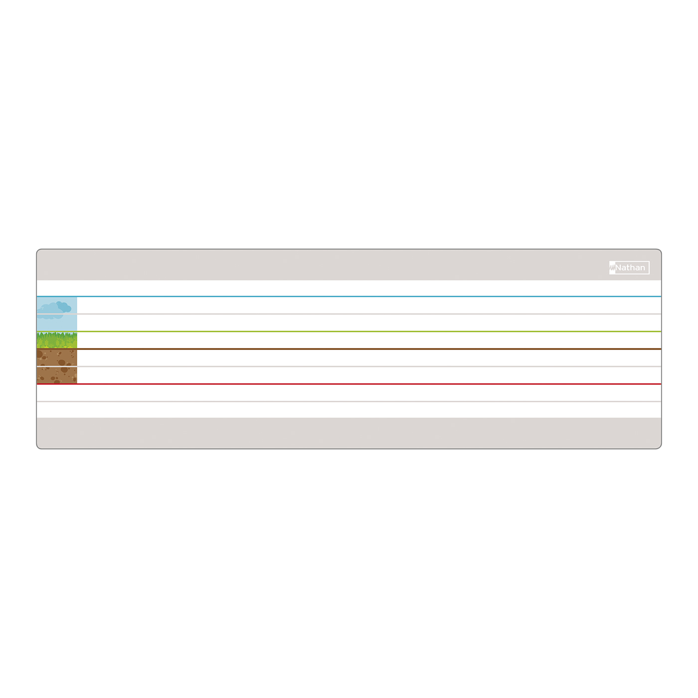 Bande lignée magnétique - petit format - lot de 6