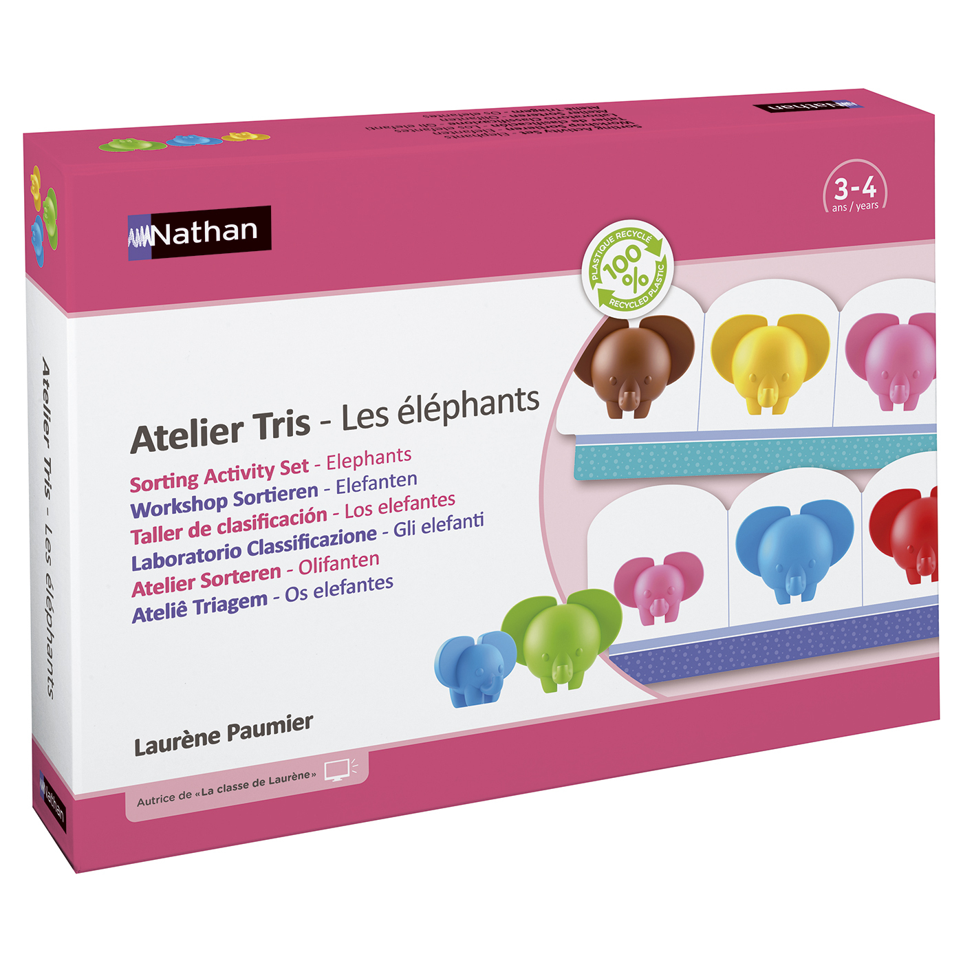 Atelier tris - les éléphants - 2 enfants