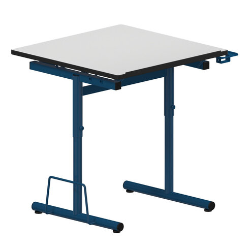 Table à dessin d'art 70 x 70 cm - Plat. Stratifié - inclin. 0 à 80° - h. réglable 75 ou 85 cm - lot de 20