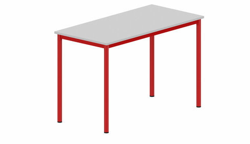 Table d'atelier 155 x 75 cm - h. 100 cm - Plat. Mélaminé 4 pieds - lot de 15