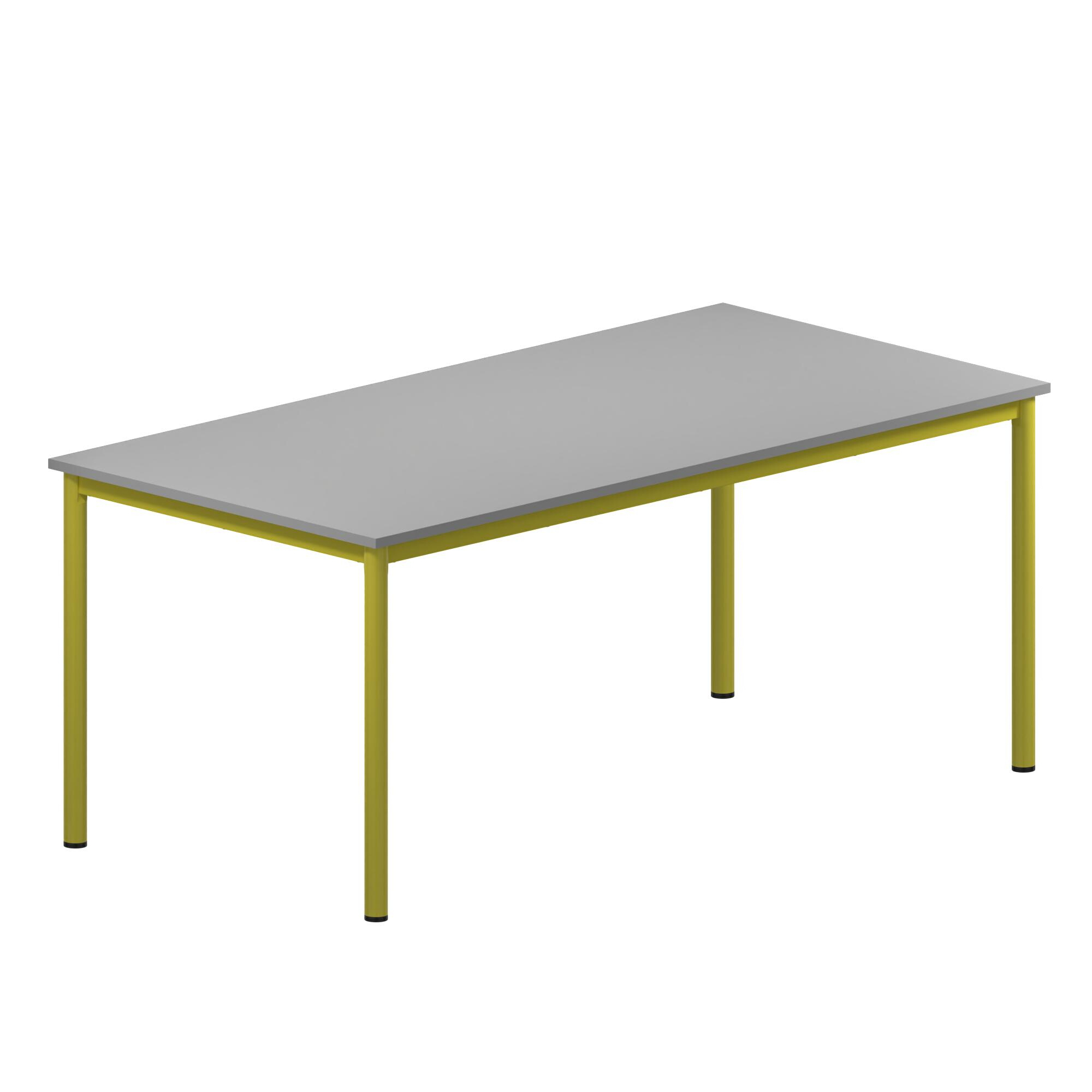 Table d'atelier 200 x 100 cm - h. 85 cm - Plat. Mélaminé 4 pieds - lot de 15