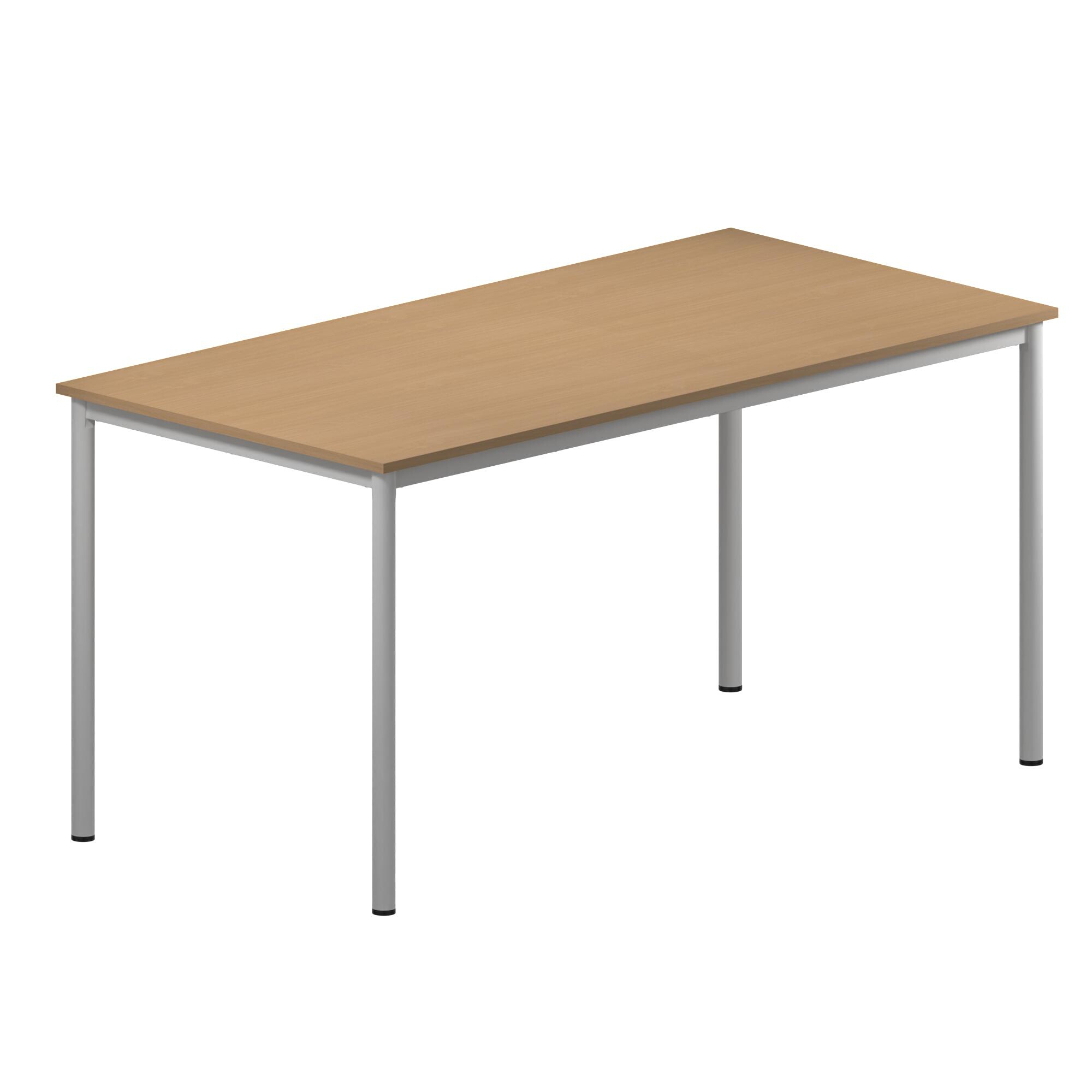 Table d'atelier 200 x 100 cm - h. 100 cm - Plat. Mélaminé 4 pieds