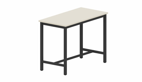 Table d'atelier 120 x 60 cm - h. 90 cm - Plat. Mélaminé 4 pieds renforcés