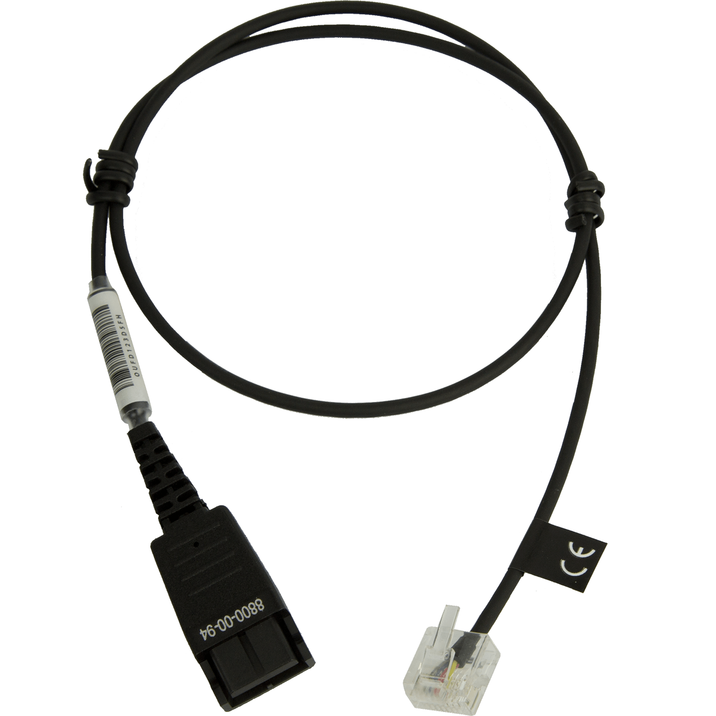 Câble QD 0,5m Jabra RJ 45 pour casque filaire Jabra BIZ 1500/2300/2400