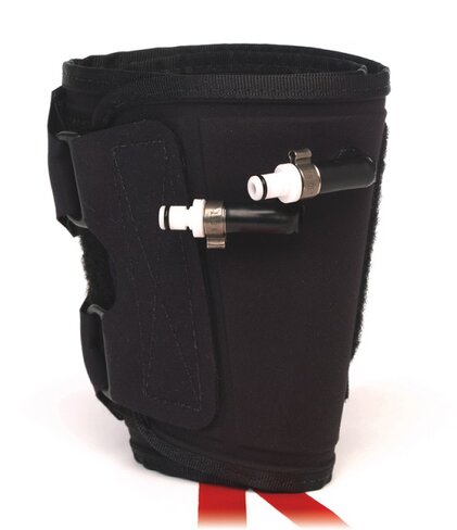 Garrot réutilisable rouge - anatomique - mollet - pour ATS4000 - 52 x 14cm