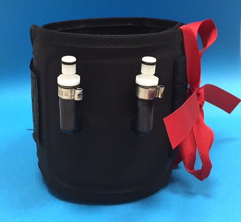 Garrot réutilisable rouge - bras - cuisse - petit adulte - pour ATS4000 - 46 x 10cm