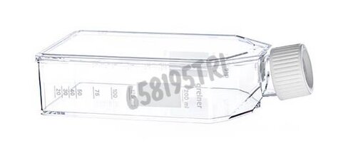 Flacon de culture en suspension col incliné capuchon filtre 75cm² Greiner triple emballage x 90