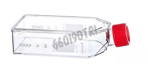 Flacon de culture en suspension col incliné capuchon standard forme basse 175cm² triple emballage x 40