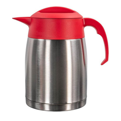 Pichet isotherme Easy Clean 1,6 l tout inox – bouchon rouge
