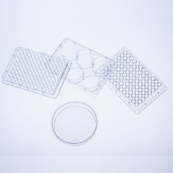 Plaque de culture 384 puits blanche fond transparent Cell Repellent Greiner stérile x 32