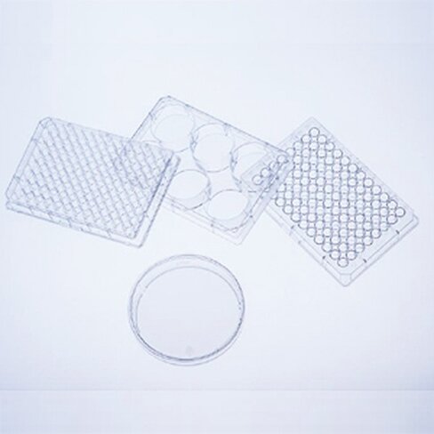 Plaque de culture 384 puits blanche fond transparent Cell Repellent Greiner stérile x 32