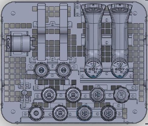 Panier de stérilisation d'X-Série pour 2 pièces à main simple ou double gâchette - 11 mandrins - 2 câbles -