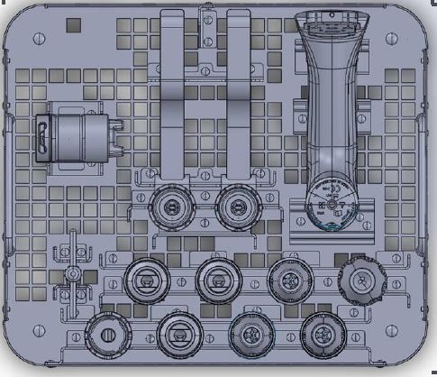 Panier de stérilisation d'X-Série pour 1 pièce à main - batterie stérile ou électrique - 11 mandrins - pour pièce à