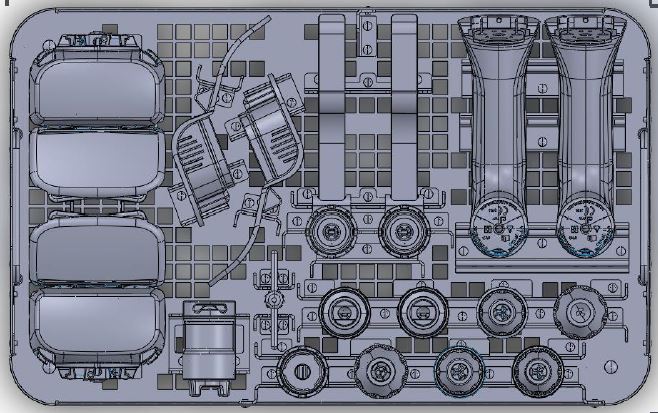 Panier de stérilisation d'X-Série pour 2 pièces à main - version batterie aseptique - 11 mandrins - pour pièce à main