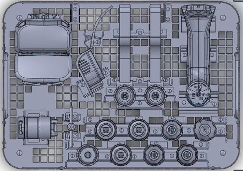 Panier de stérilisation d'X-Série pour 1 pièce à main - version batterie aseptique - 11 mandrins - pour pièce à main