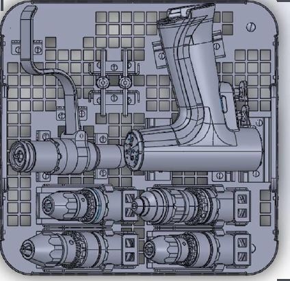 Panier de stérilisation d'X-Série pour 1 pièce à main - version batterie aseptique - 5 mandrins - pour pièce à main