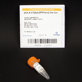 PGL4.21 (luc2P/Puro) Vector, 20 µg