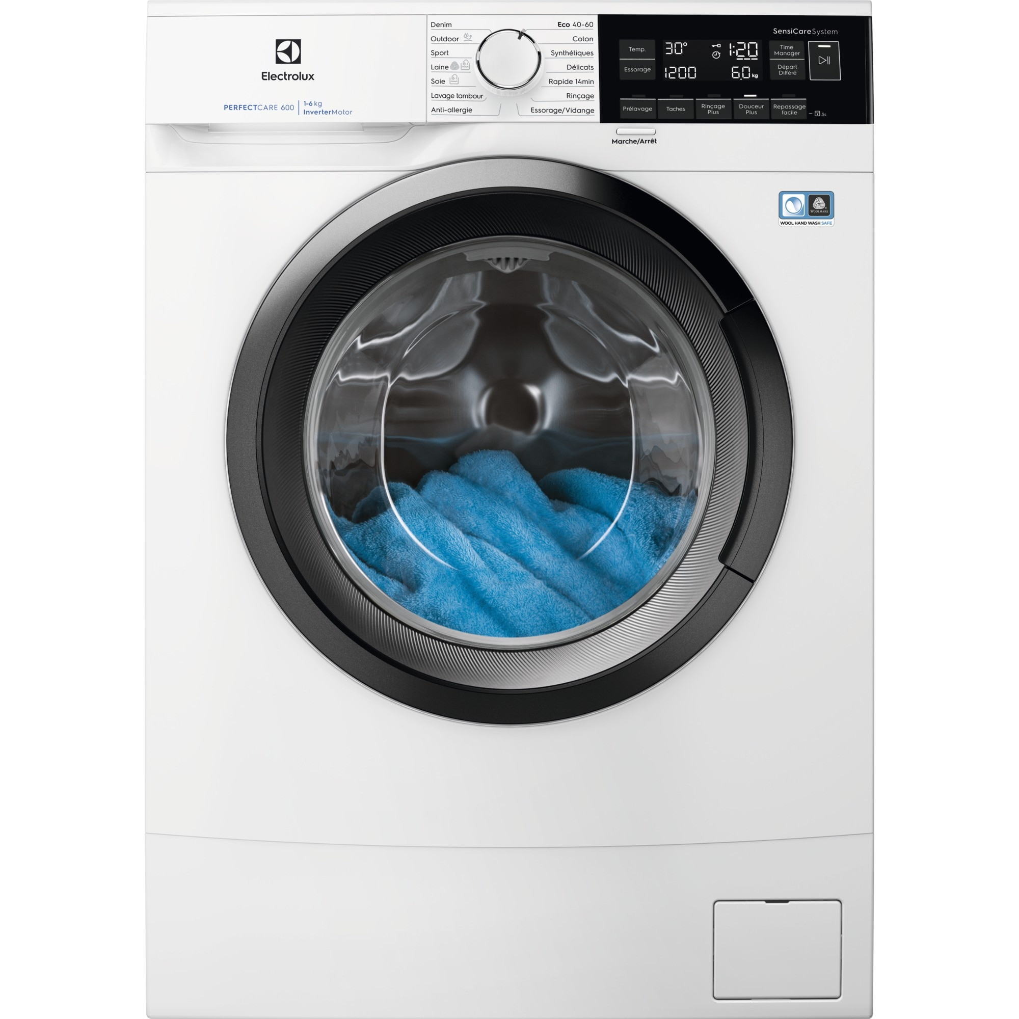 Lave-linge frontal capacité 6 kg Electrolux EW6S3626CX - classe C