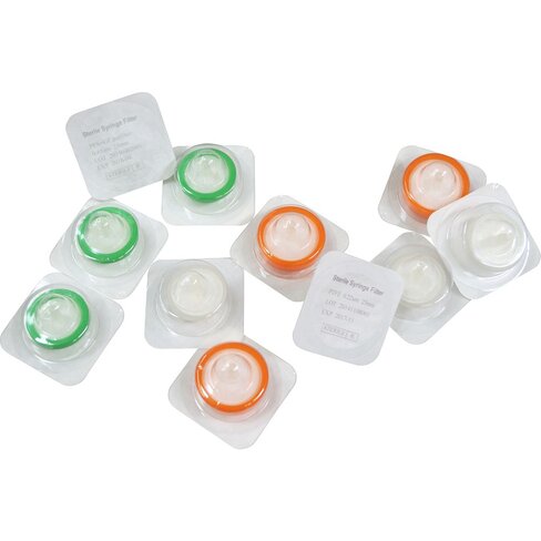 Filtre seringue stérile en Cellulose régénérée, 0,45 µm, Ø25 mm